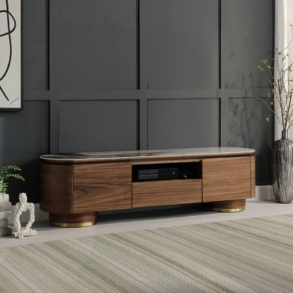 Acme Willene TV Stand with Ceramic Top Model LV03158