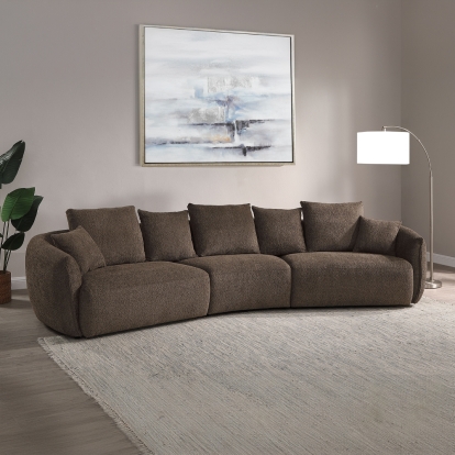 ACME Bash Macca Anthology Boucle Sofa with 7 Pillows Model LV03250