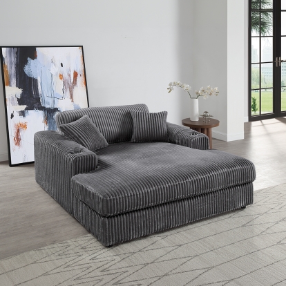 Acme Hilde Chaise with 2 Pillows Model LV03691