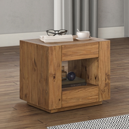 ACME Harlan Oak End Table Model LV03776