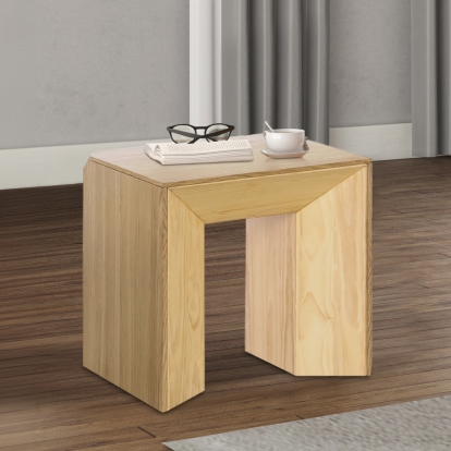 ACME Harold Natural Oak End Table Model LV03786