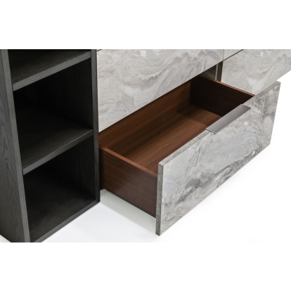 Nova Domus Maranello Modern Grey Wash & Faux Marble Dresser Grey Dresser 78672 VGMAMQT-S25-BR-121-GRY-DRS