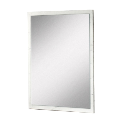 Nova Domus Marbella Italian Modern White Marble Mirror White Mirror 76355 VGACMARBELLA-MIR
