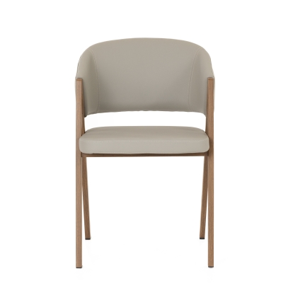 LA Furniture Marcus Modern Light Grey Vegan Leather Dining Chair (Set of 2) VGEW-F3248BC-GRY Contemporary Style by Vig Furnitrue Number 82335Z Catch Home Goods
