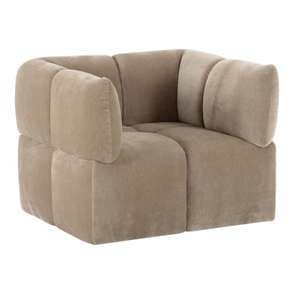 LA Furniture Marisol Modern Taupe Fabric Swivel Accent Chair VGOD-ZW-25038-CHR-TPE Contemporary Style by Vig Furnitrue Number 85900 Catch Home Goods