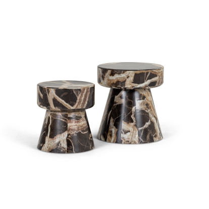 LA Furniture Marlow Modern Faux Marble End Table Set VGGM-ET-1750 Contemporary Style by Vig Furnitrue Number 82746 Catch Home Goods