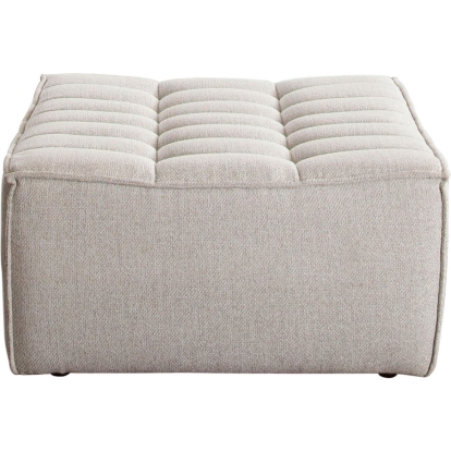 Diamond Sofa MARSHALLOTSD Marshall Scooped Seat Ottoman Sand Fabric
