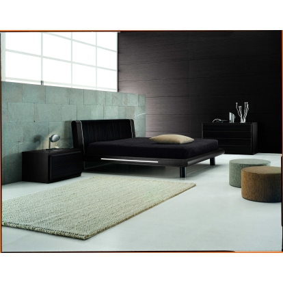 SMA Matrix Contemporary Tobacco Nightstand Wenge Nightstand 11758 VGSMAMATRIX-NS