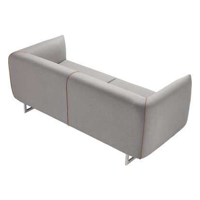 Divani Casa Medora-Modern Grey Fabric Sofa Grey Sofa 73187 VGMB-1661-S-GRY-S