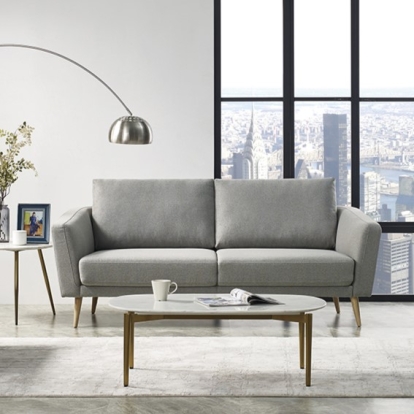 LA Furniture Benham Modern Grey Fabric Sofa VGMB-1879-GRY-SOFA Contemporary Style by Vig Furnitrue Number 76069 Catch Home Goods