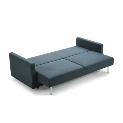 Divani Casa Fredonia Modern Blue-Green Fabric Sofa Bed with Storage Blue Sofa Bed 76063 VGMB-1901-BG
