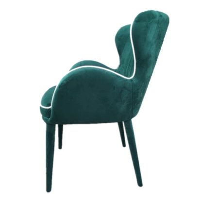 Modrest Tigard Modern Green Fabric Dining Chair Green Dining Chair 73557 VGEUMC-883CH-A-GRN