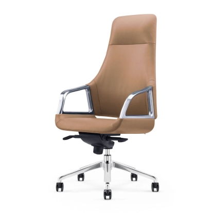 Modrest Merlo Modern Brown High Back Executive Office Chair Brown Office Chair 78742 VGFUA1902-BRN-OC