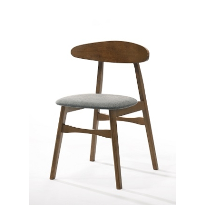 Modrest Castiano Modern Grey Side Dining Chair (Set of 2) Gray/Grey Dining Chair 79797Z VGMA-MI-1118