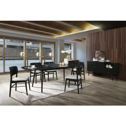 Modrest Addax Modern Black Ash Buffet Black Buffet 76944 VGMABH-651-BUFF