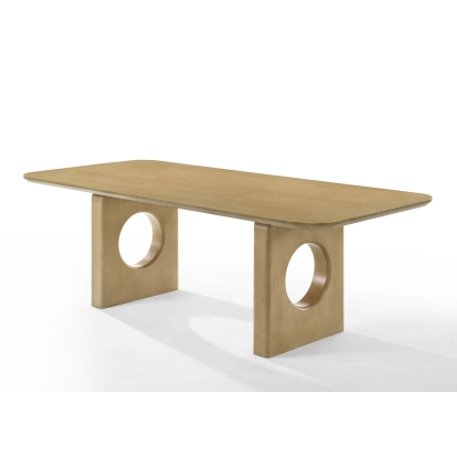 Modrest Oshana Modern White Oak Dining Set Oak Dining Set 81454 VGMA-MIT-5351-SET