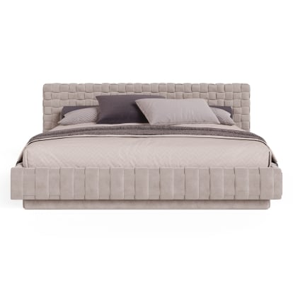 LA Furniture Concord Modern Light Grey Velvet Bed VGVCBD2311 Contemporary Style by Vig Furnitrue Number 80481|82195 Catch Home Goods