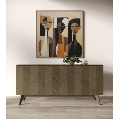 Modrest Costello Mid-Century Modern Wenge Buffet Wenge Buffet 82626 VGMA-BH-762