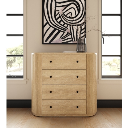 Modrest Jacobson Modern Natural Acacia Chest Chest 81747 VGWD-LYO-TB04