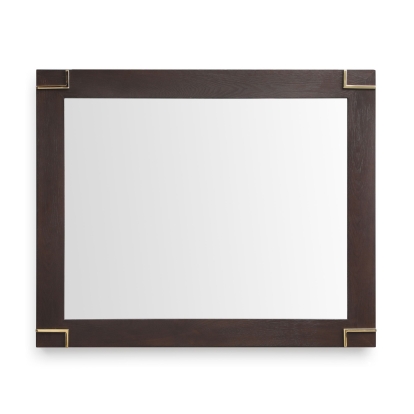 Modrest Moontide Modern Smoked Ash & Gold Mirror Wenge Mirror 77623 VGVCJ1922M