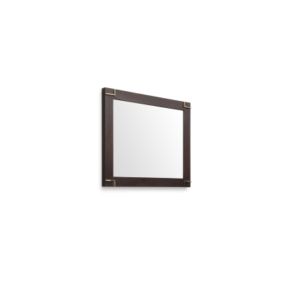 Modrest Moontide Modern Smoked Ash & Gold Mirror Wenge Mirror 77623 VGVCJ1922M