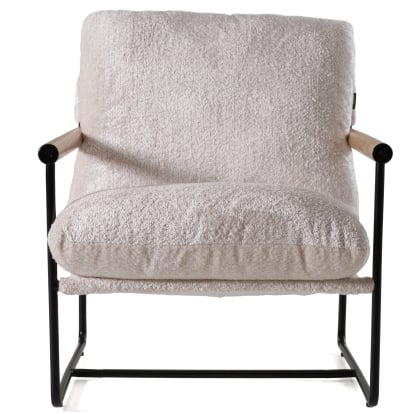 LA Furniture Moorcroft Modern Beige Fabric Accent Chair VGKK-KF.A2021-BGE Contemporary Style by Vig Furnitrue Number 82727 Catch Home Goods