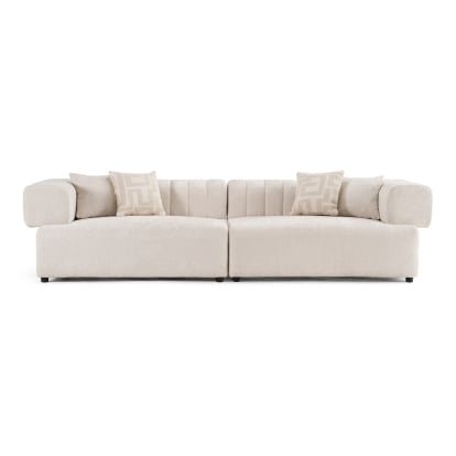LA Furniture Moreno Modern Beige Fabric 4-Seater Sofa VGAH-SF2034-BGE Contemporary Style by Vig Furnitrue Number 83266 Catch Home Goods