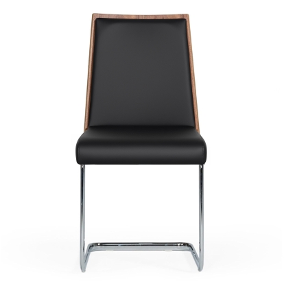 LA Furniture Morgan Modern Black & Walnut Dining Chair (Set of 2) VGEWF3175BA-BLK Contemporary Style by Vig Furnitrue Number 71698Z Catch Home Goods