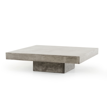 Modrest Morley Modern Concrete Coffee Table Gray/Grey Coffee Table 70352 VGGR640930