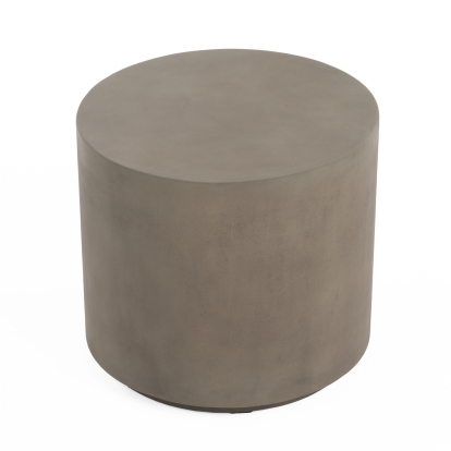Modrest Morley Modern Round End Table Grey End Table 81679 VGGRMORLEY-END