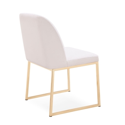 LA Furniture Muir Modern White Sherpa Dining Chair (Set of 2) VGHR3622-WHT-DC Contemporary Style by Vig Furnitrue Number 78938Z Catch Home Goods