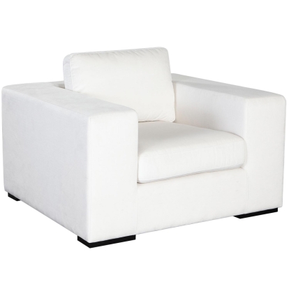 Diamond Sofa MUSECHWH Muse Accent Chair Mist White Performance Fabric