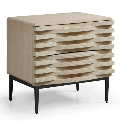 LA Furniture Larkspur Sample Natural Oak Nightstand VGVC-N2585 Contemporary Style by Vig Furnitrue Number 85731 Catch Home Goods