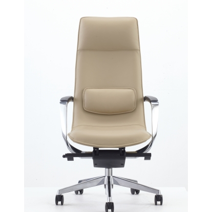 Modrest Nadella Modern Beige High Back Executive Office Chair Beige Office Chair 80458 VGFU-FK003-A-BG-OFF-CH