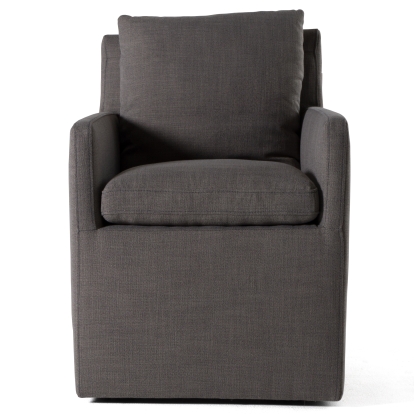 Modrest Newcastle Modern Grey Fabric Dining Chair Grey Dining Chair 82728 VGKK-KF.Y1051B-GRY