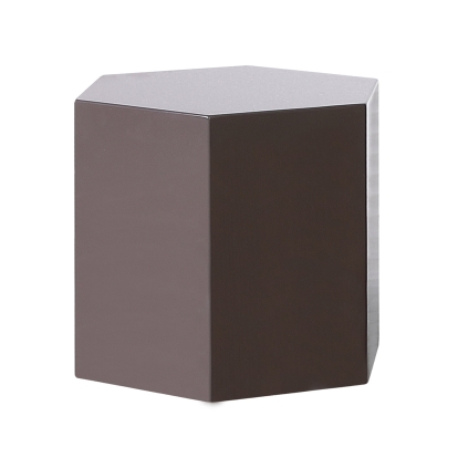 Modrest Newmont Modern Medium Light Grey High Gloss End Table Grey End Table 76258 VGBB-MND-CT34-GRY