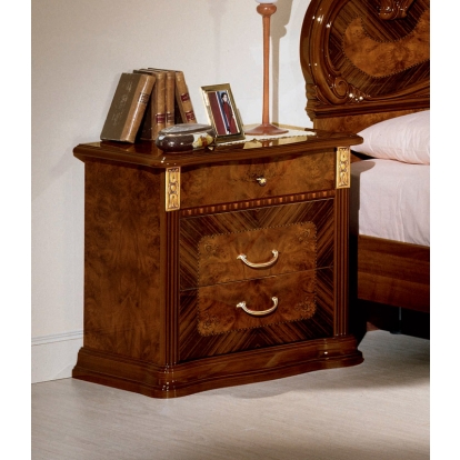 Milady Italian Nightstand Brown Nightstand 11573 VGCAMILADYTWIN-NS