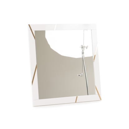 Modrest Nixa Modern White & Gold Mirror White Mirror 80125 VGVC-J1909-M-L