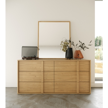 LA Furniture Berlin Modern Natural Oak Dresser VGMA-BR-92-1-DRS-NAT Contemporary Style by Vig Furnitrue Number 82496 Catch Home Goods