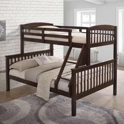 Furniture Of America Brookings Transitional Dark Cherry Twin-Full Bunk Bed Model NX-BK001ML-BED