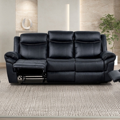 Furniture Of America Agata Transitional Black Manual Sofa Model NX6001BK-SF