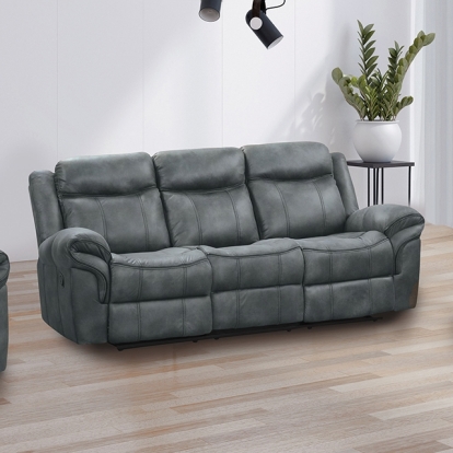 Furniture Of America Agata Transitional Dark Gray Manual Sofa Model NX6001DG-SF