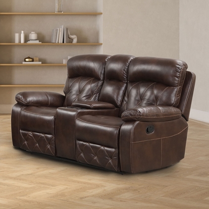 Furniture Of America Osias Transitional Brown Manual Loveseat Model NX6004BR-LV