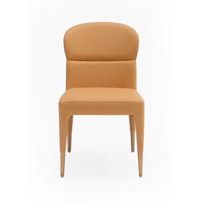 Modrest Ogden Modern Peach & Rosegold Dining Chair (Set of 2) Orange Dining Chair 76350Z VGCS-CH-17193