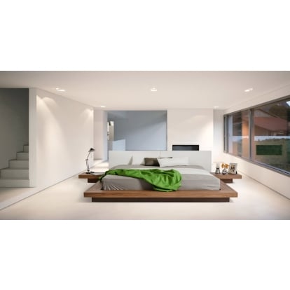 LA Furniture Queen Opal Modern Low Profile Walnut Platform Bed VGKCHB39-WAL-Q Contemporary Style by Vig Furnitrue Number 16035 Catch Home Goods