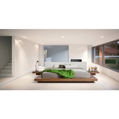 LA Furniture Queen Opal Modern Low Profile Walnut Platform Bed VGKCHB39-WAL-Q Contemporary Style by Vig Furnitrue Number 16035 Catch Home Goods