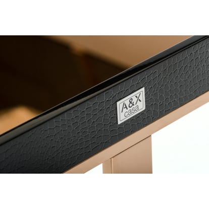 A&X Padua Modern Large Black & Rosegold End Table Black End Table 70829 VGUNCK810-60