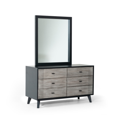 Nova Domus Panther Contemporary Grey & Black Dresser Black Dresser 74768 VGMABR-77-DRS