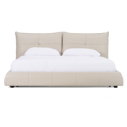 LA Furniture California King Patrick Modern Light Grey Leather Bed VGKKB-75-GRY-BED-CK Contemporary Style by Vig Furnitrue Number 83137 Catch Home Goods