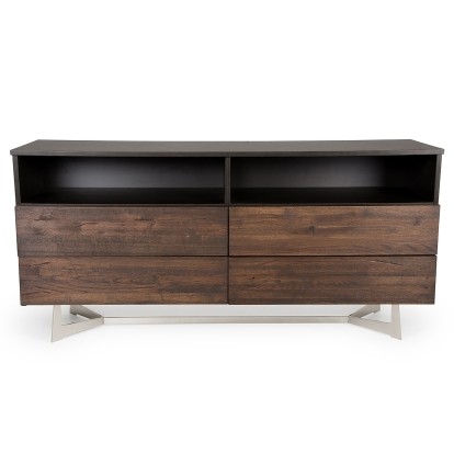 Modrest Wharton Modern Dark Aged Oak Dresser Brown Dresser 72414 VGEDPB16003